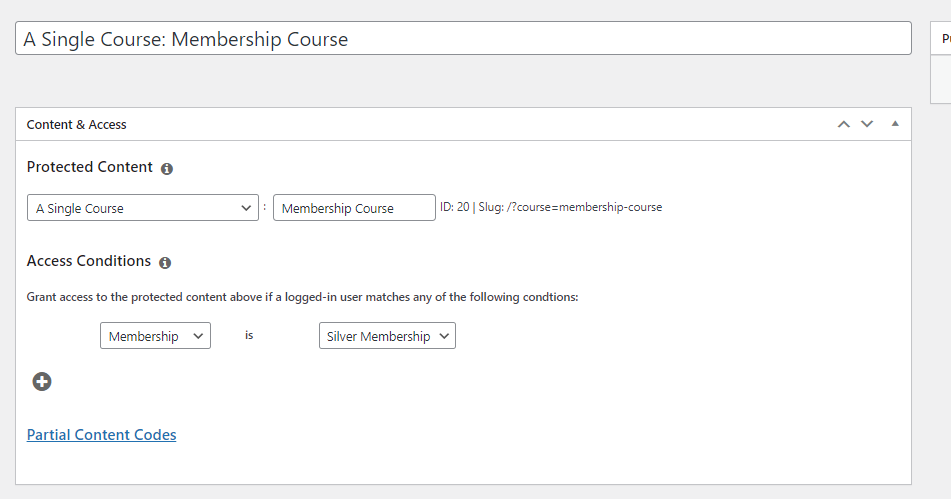 Membership Course