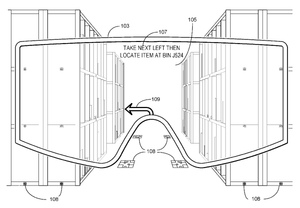 Amazon's AR user facilitating fulfilllment