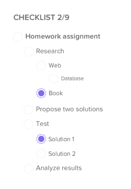 clickup checklist