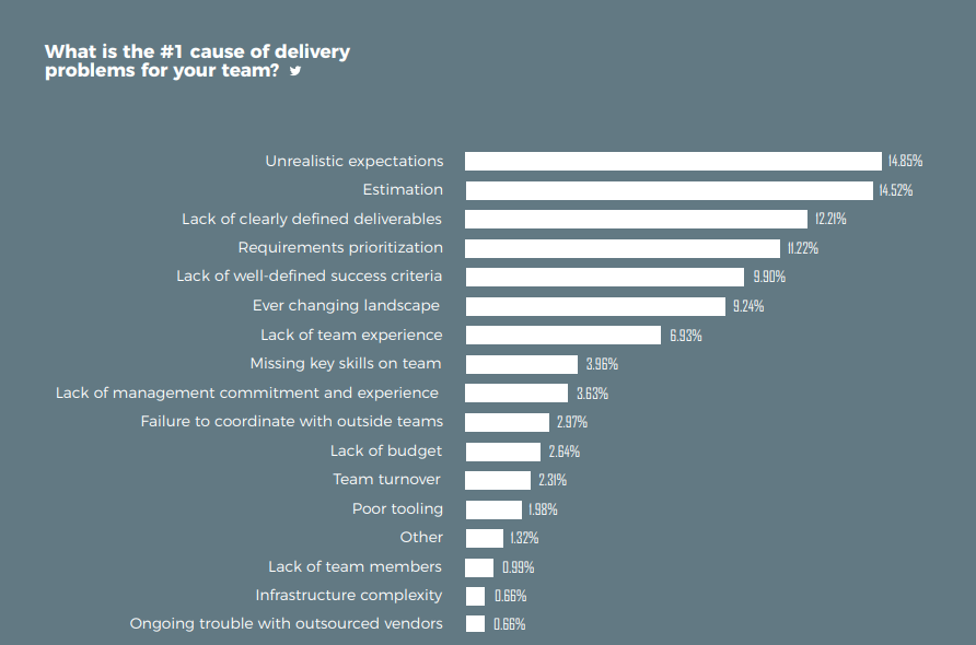 delivery problems in software development