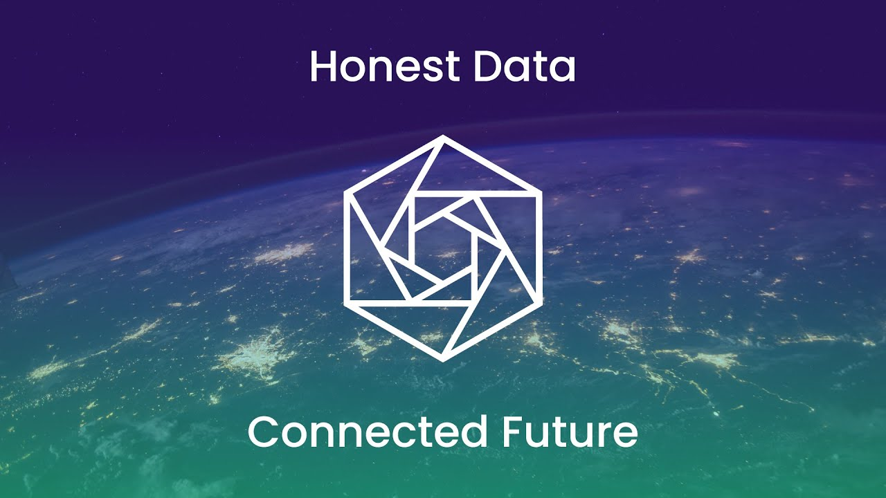 With the globe seen from space in the background and Constellation Network's logo in the front stating "Honest Data - Connected Future".