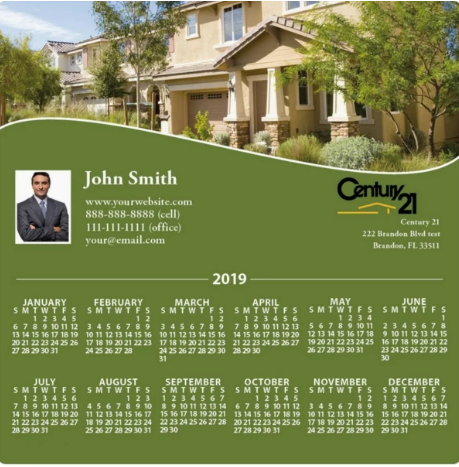 calendar magnet example