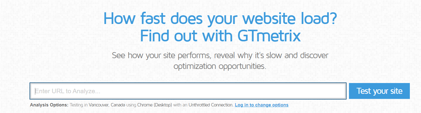 screenshot of gt metrix