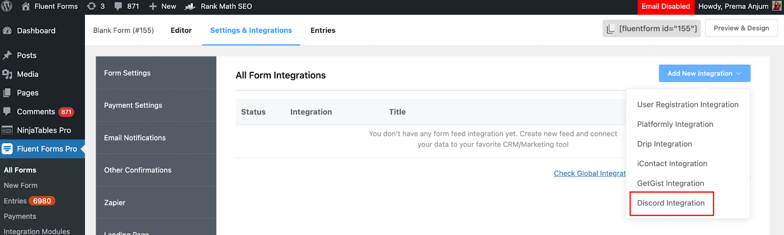 Fluent Forms, plugin