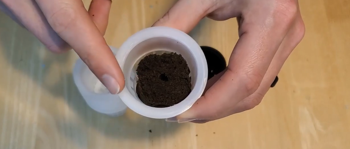 soil in a cup