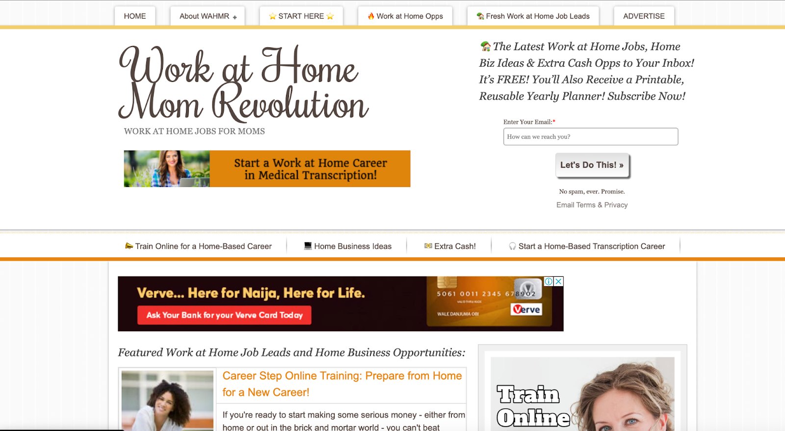 Work at Home Mom Revolution blog