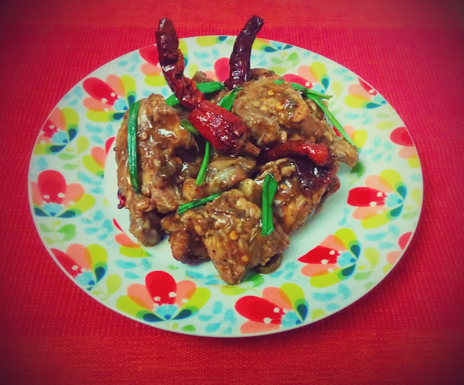 Chicken with dried chillies
