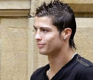 Cristiano Ronaldo gel hairstyle