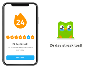 Gamification Duolingo app