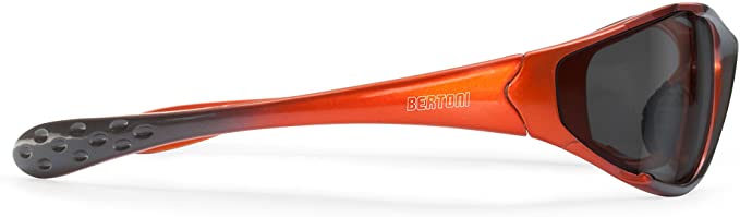 Bertoni Polarized Sunglasses Cycling Running Golf Ski Watersports Fishing Italy P200 - Wraparound Windproof Sports Glasses