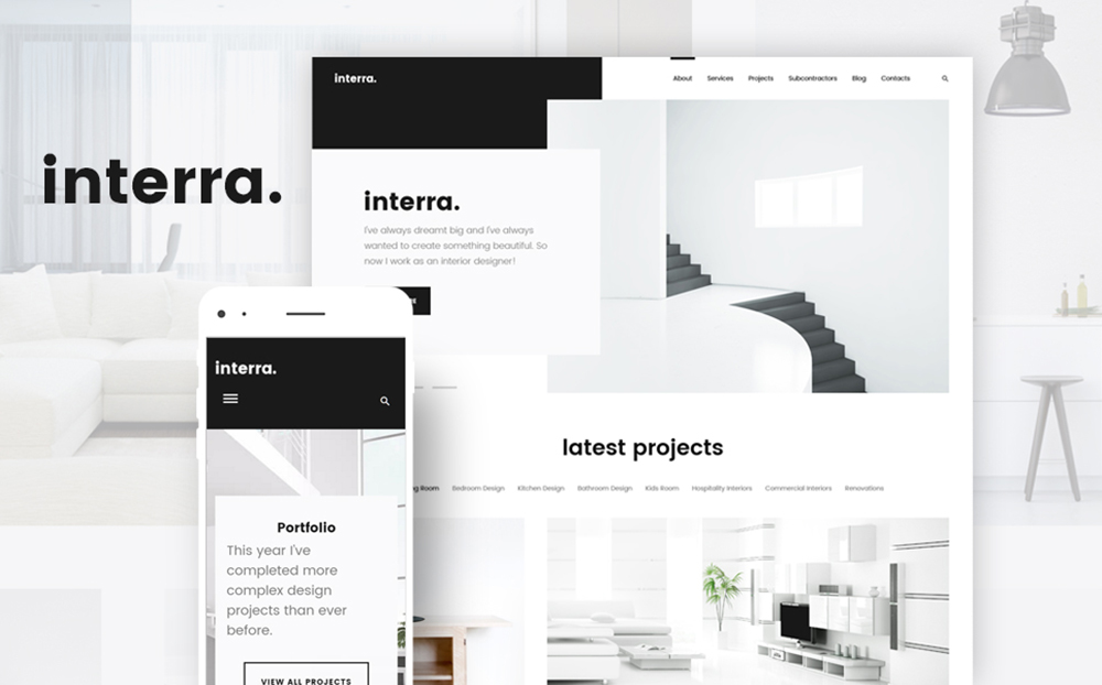 Interra - le meilleur thème WordPress pour la décoration d'intérieur