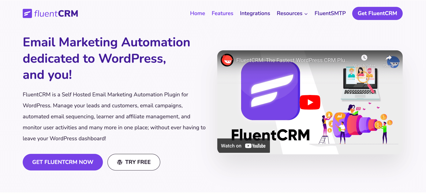 Website Engagement tools: FluentCRM
