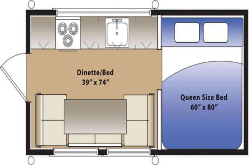 Best Pop Up Truck Campers With Bathrooms Hallmark Milner Pop Up Camper With Bathroom Optional Toilet and Shower Floorplan