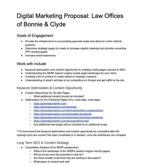 sample digital marketing proposal