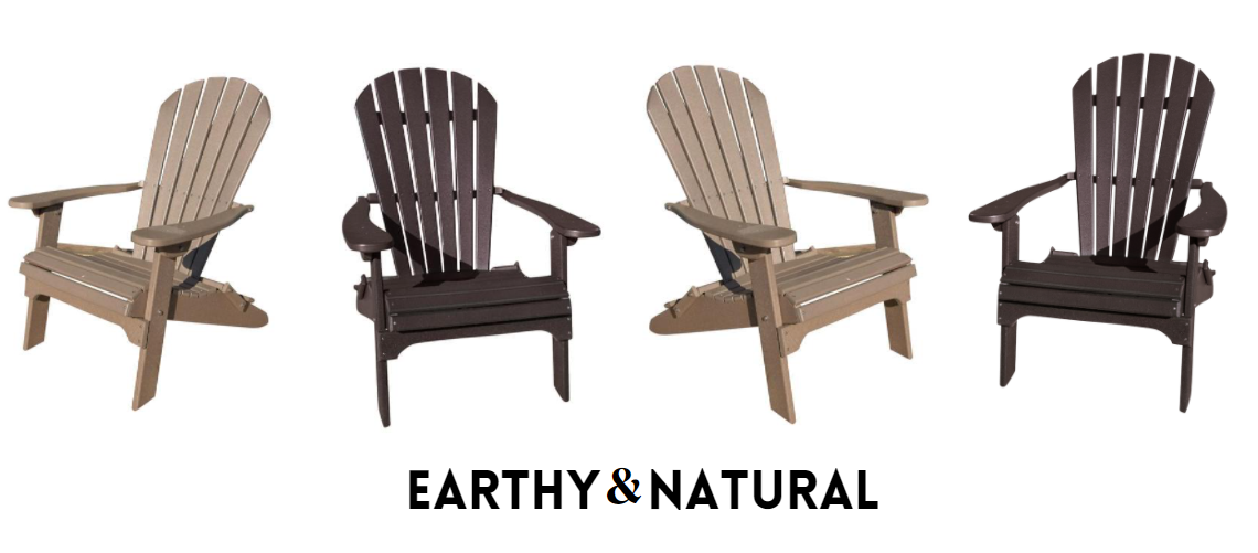 brown and weatherwood adirondack chair color ideas