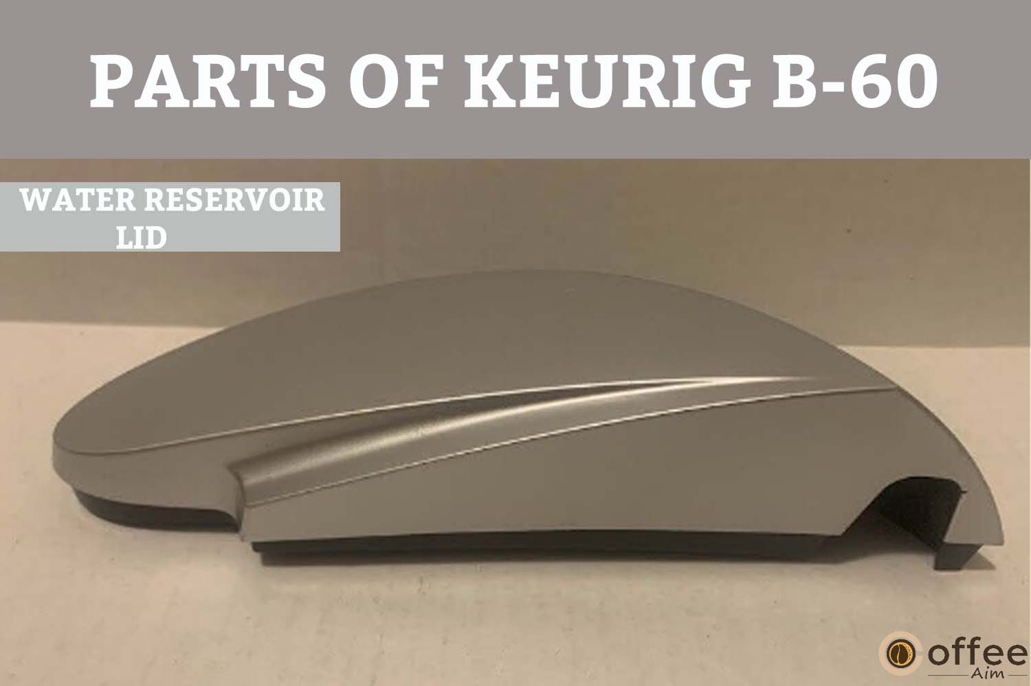 The water reservoir lid on your Keurig B-77 is a plastic cover that protects stored water, prevents spills, and is easily removable for cleaning.