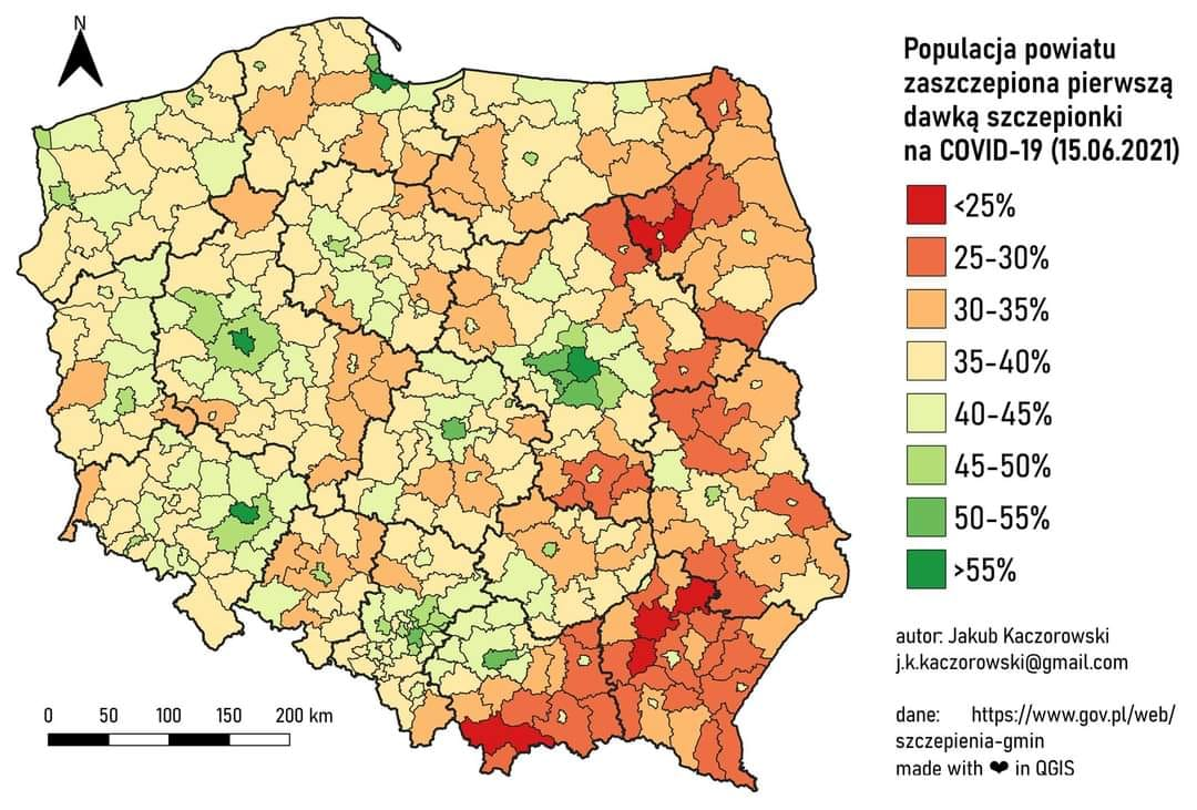 Odsetek zaszczepionych