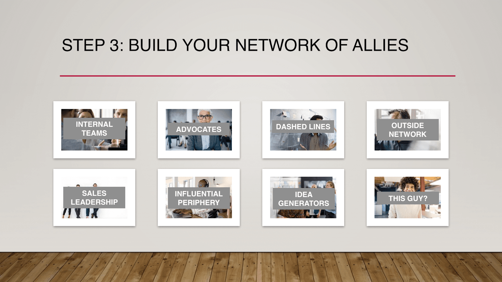 Step three: Build a network of allies