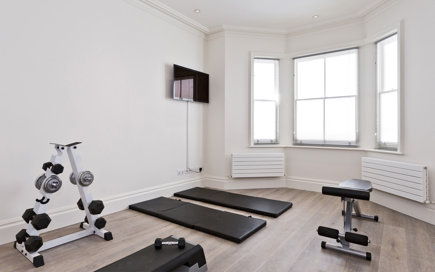 maid room transformation ideas: home gym setup