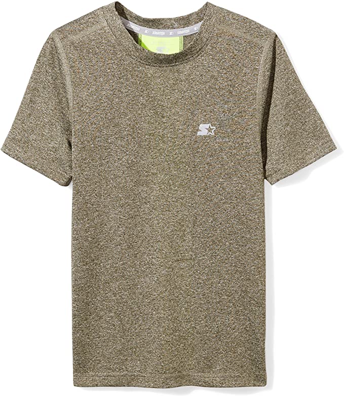Starter Boys' Short Sleeve TRAINING-TECH Running T-Shirt with Ventilation, Amazon Exclusive