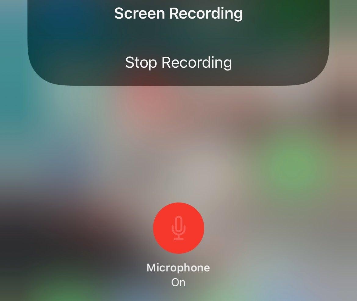 Add sound to screen record on iPhone