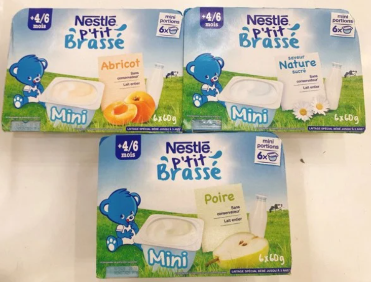 Sữa chua nguội Nestle Ptit Brasse dành cho bé từ 4-6 tháng