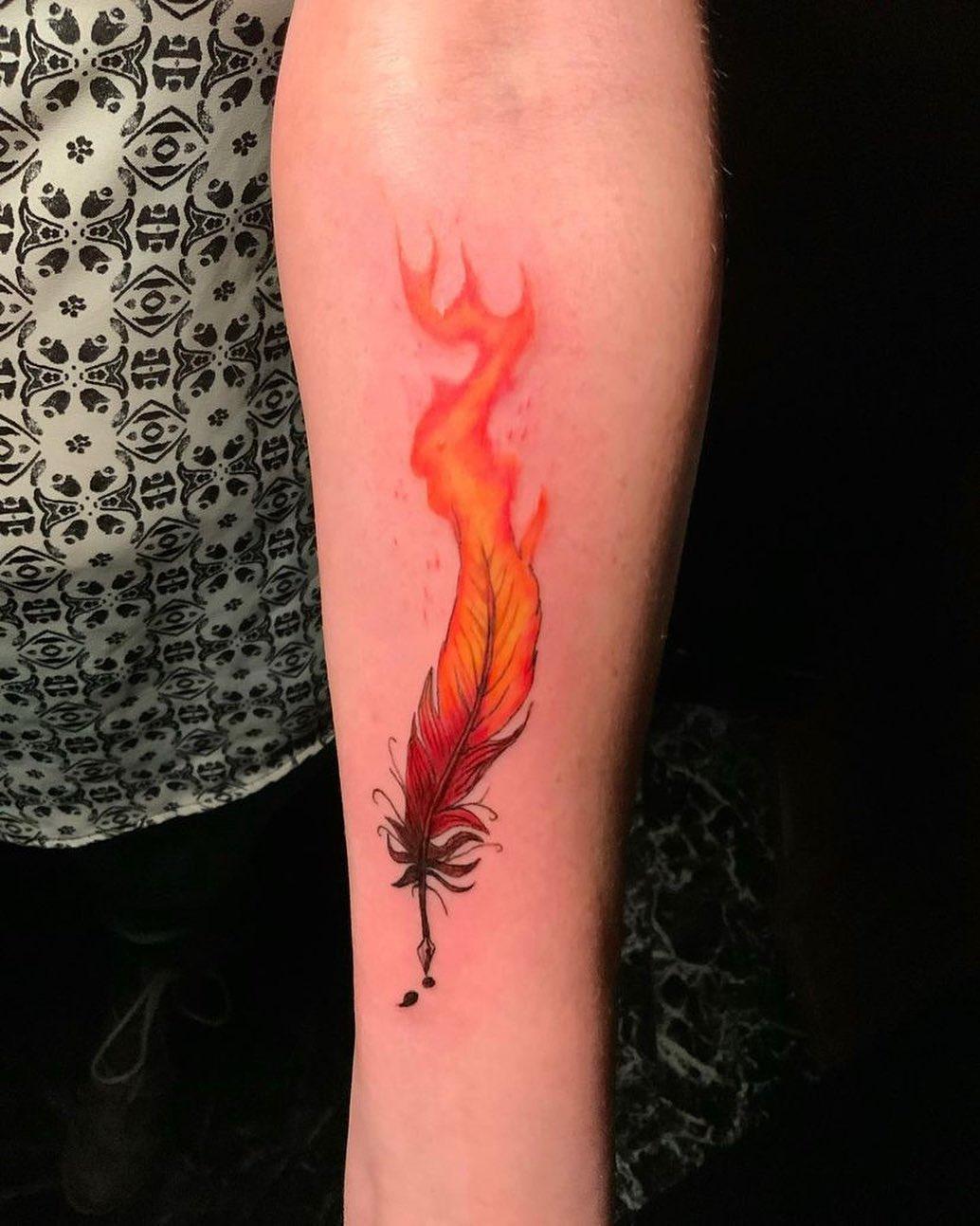 Phoenix Colorful Tattoo