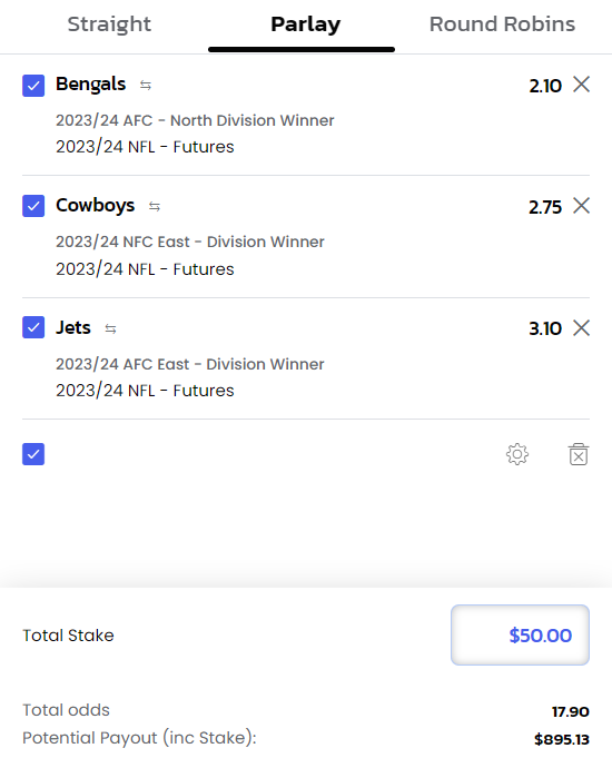NFL Futures Parlay