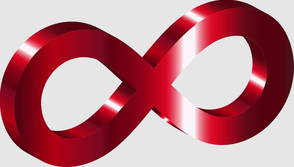 3d Illustration of an infinity sign