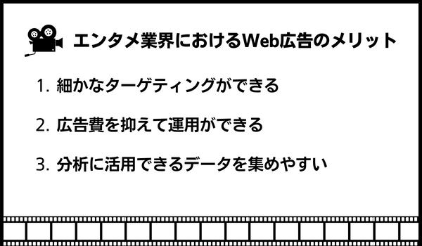 エンタメ業界におけるWeb広告のメリット