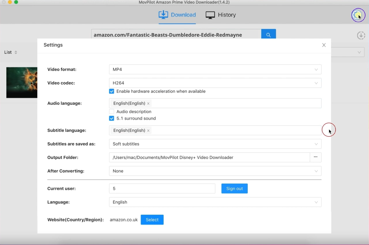 Customized Settings