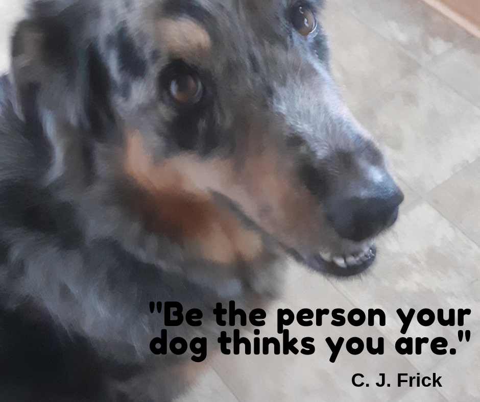 How to be happy, be the person your dog thinks you are.