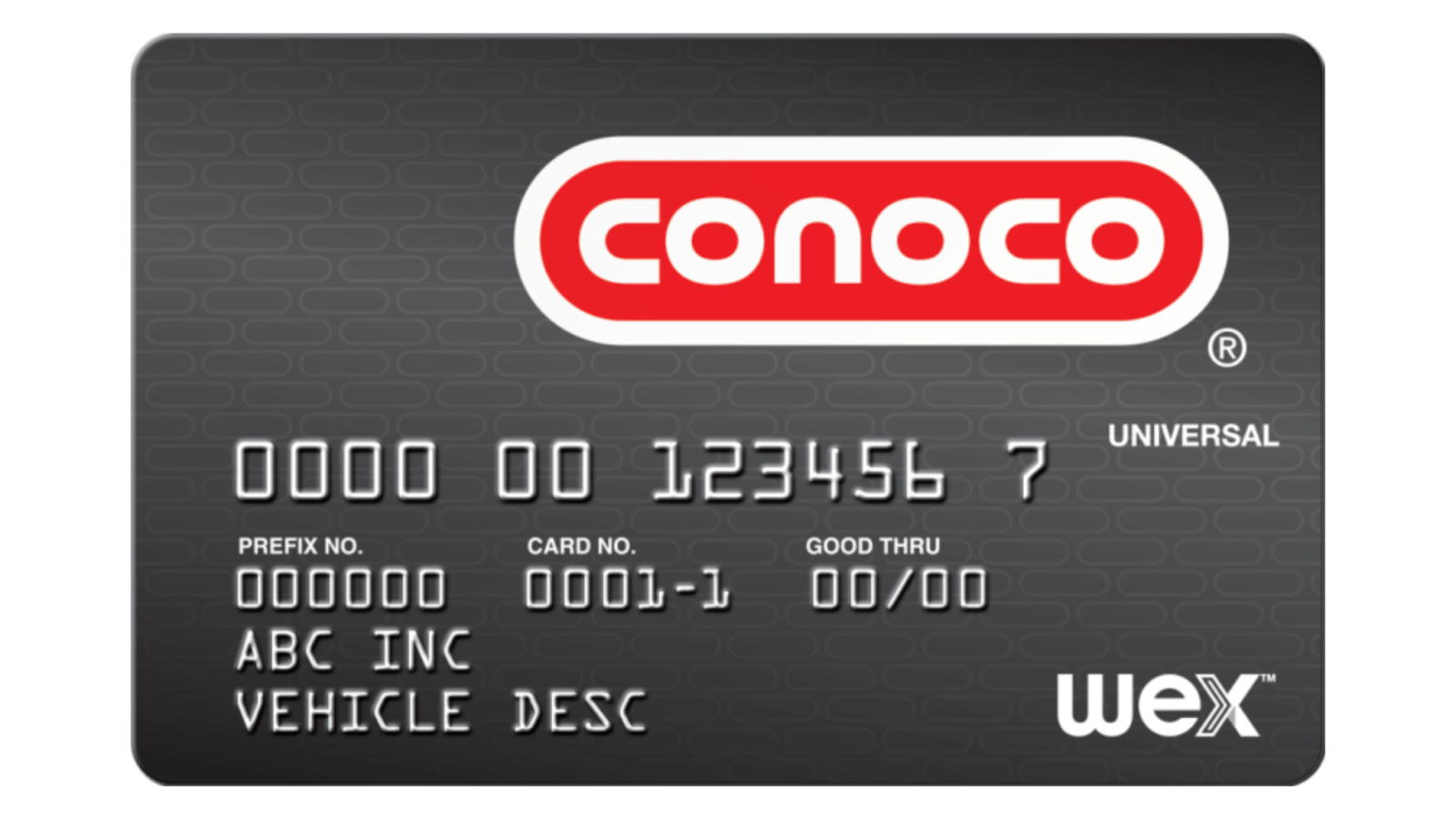 Conoco universal gas card