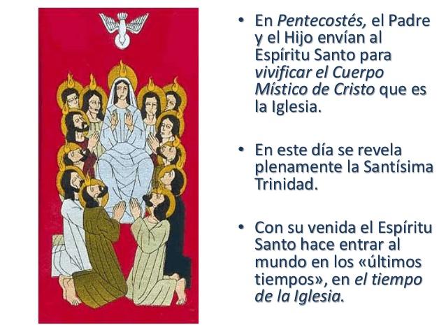 Resultado de imagen de el espieirtu santo en la vida de la iglesia