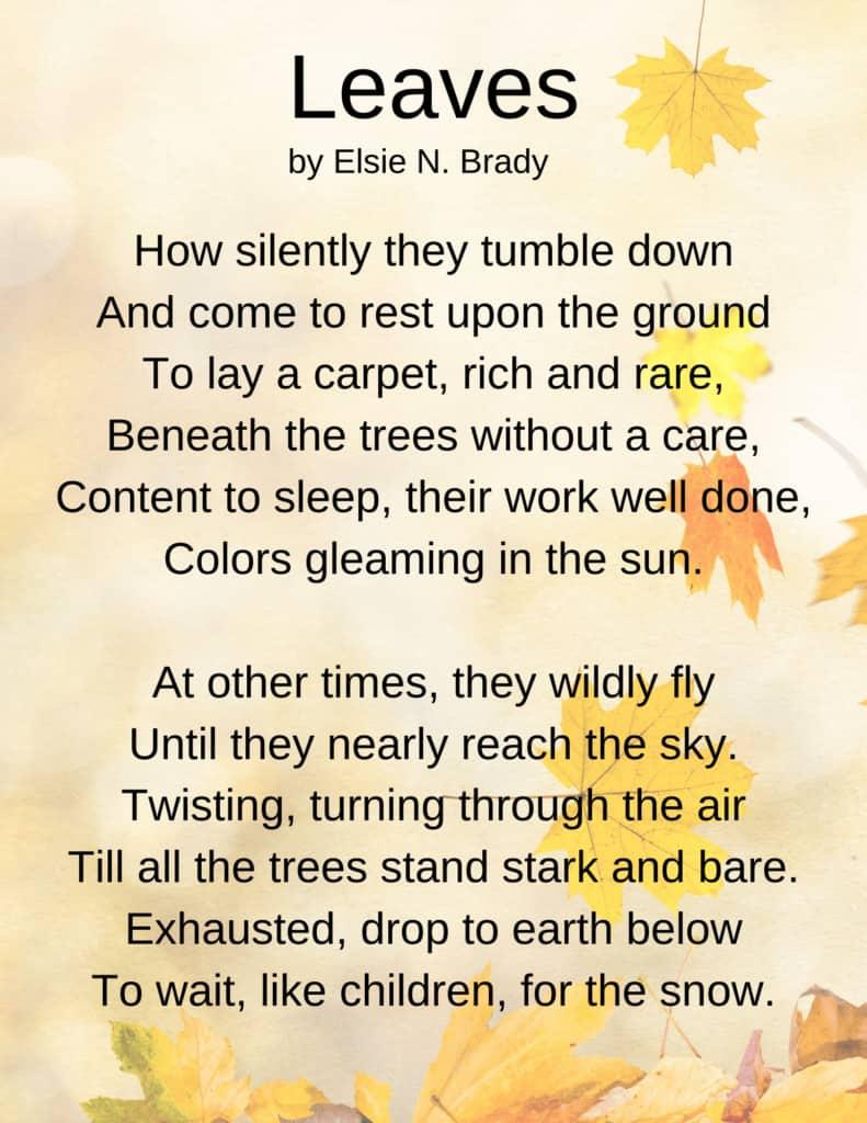 Fallen Leaves Poem