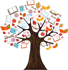 Tree with books for leaves