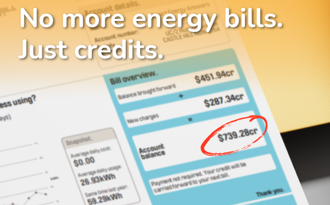 no more electricity bills