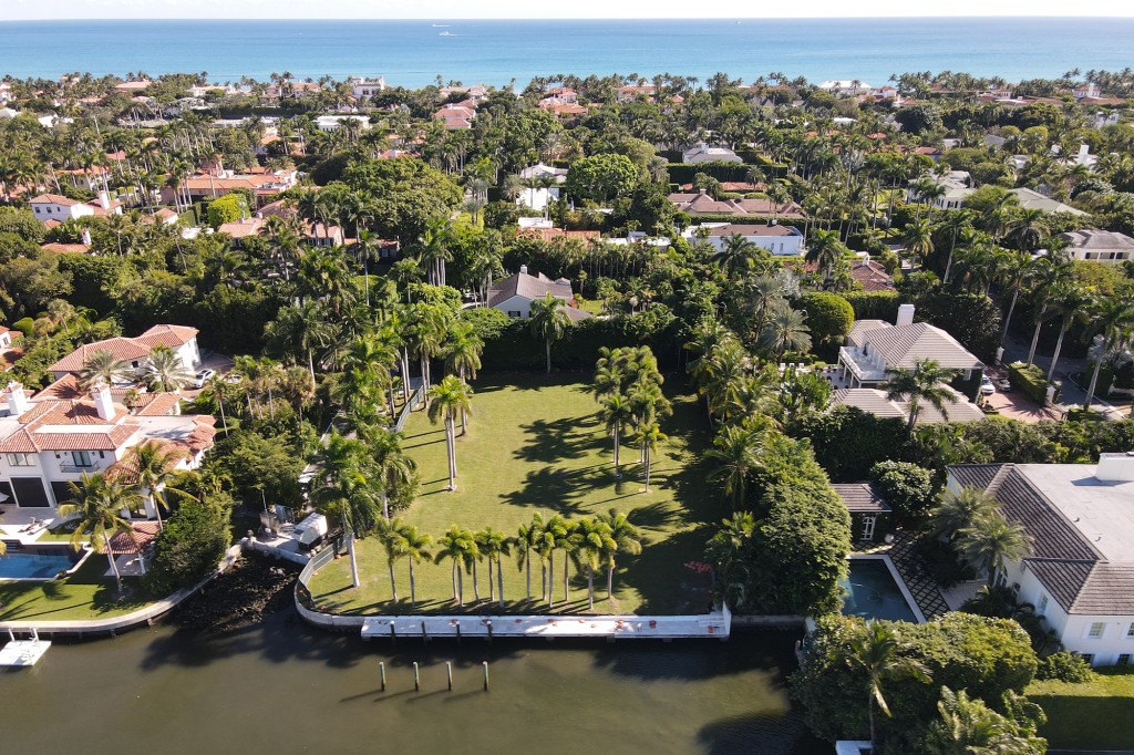 Jeffrey Epstein's notorious former Palm Beach mansion has been demolished and replaced by a patch of grass.