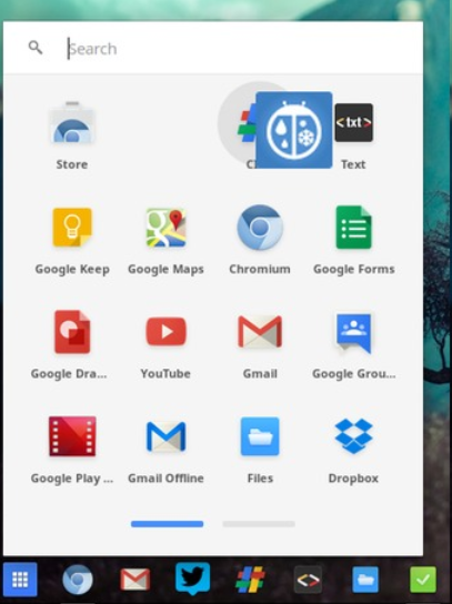 Lanceur d'application sur Chrome OS 1