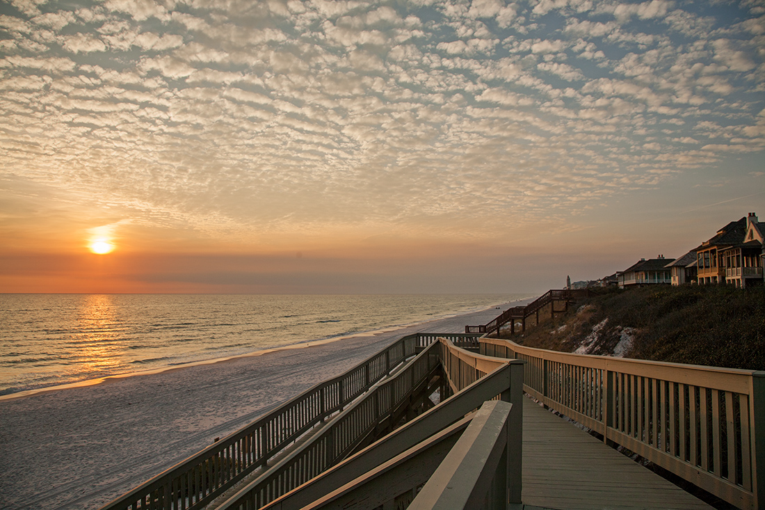 30A Luxury Homes - Enjoy beautiful sunset view from from Rosemary Beach when you own a 30A Luxury Home.