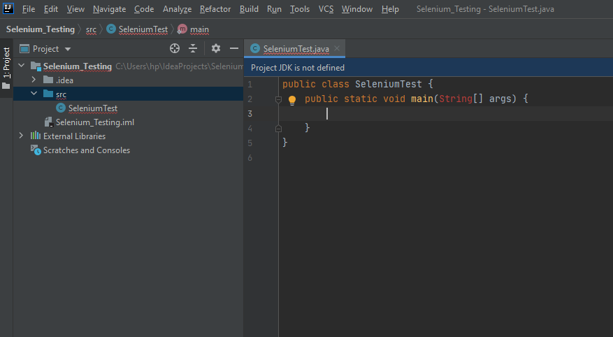 How to use IntelliJ IDE & Selenium Webdriver