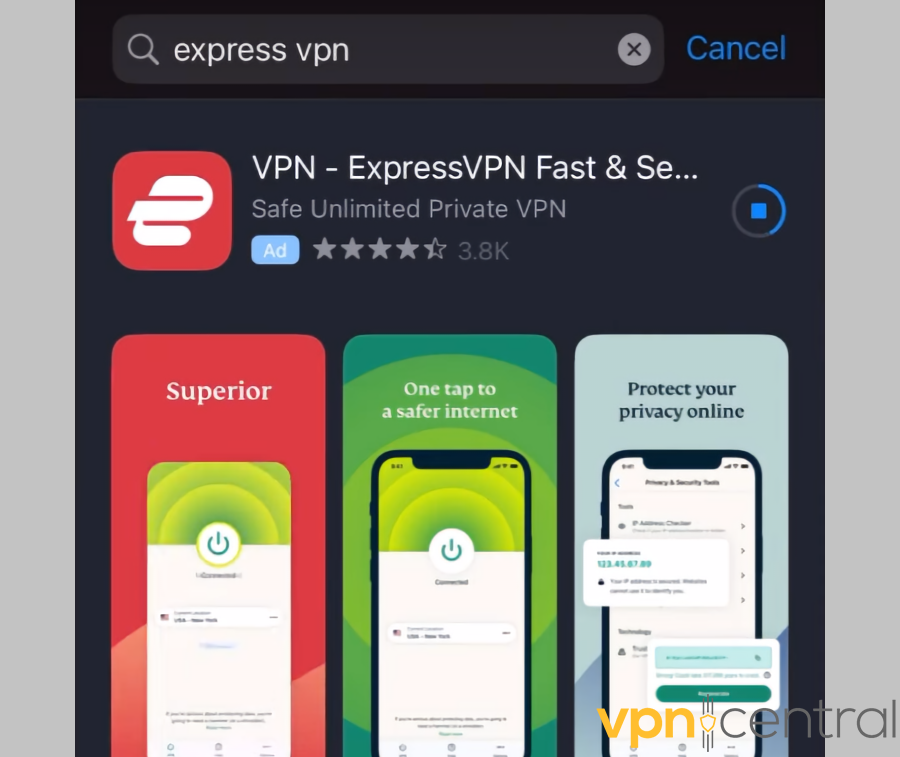 expressvpn for iphone