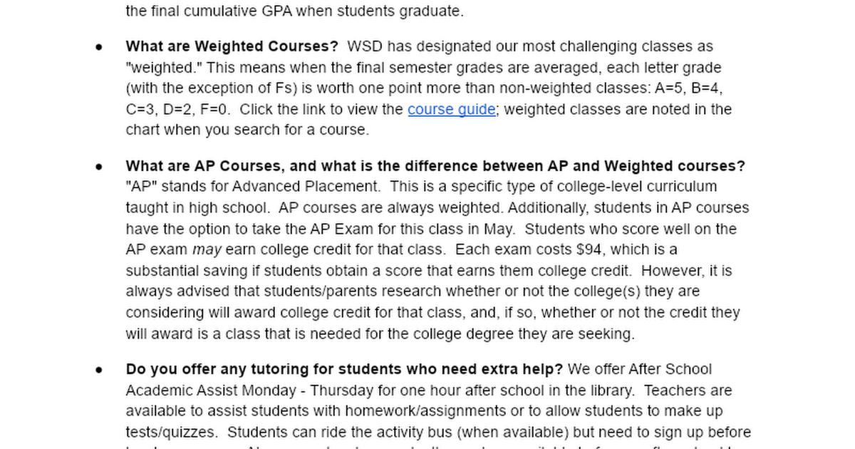 Copy of FAQ's @ Liberty High School