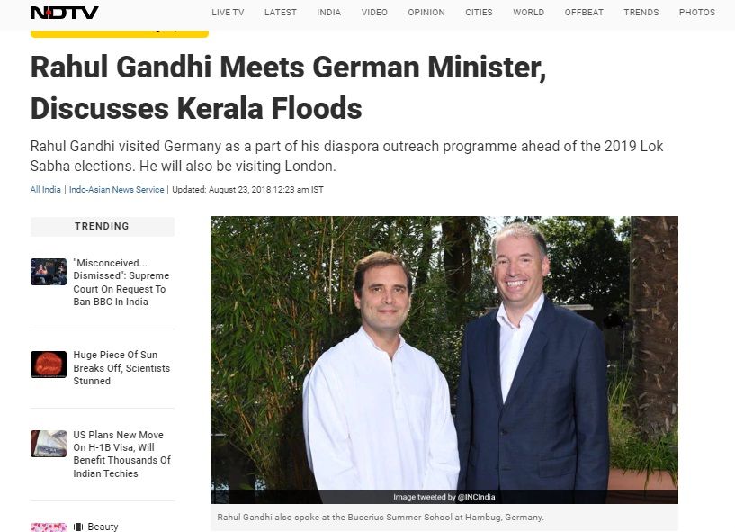 Man in the 2018 photo with Rahul Gandhi is German politician Niels Annen and not the chief of Hindenburg Research, Nate Anderson.