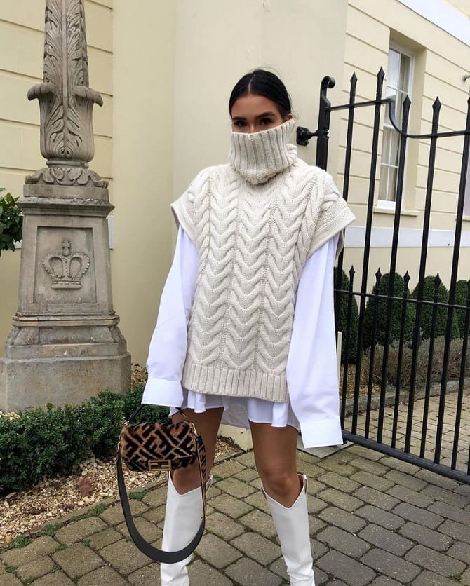 Fashionable knitwear for the winter season 2021-2022: what to wear in the cold 11