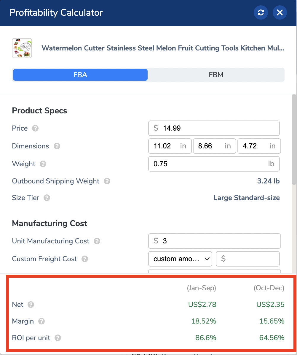 Profitability Calculator