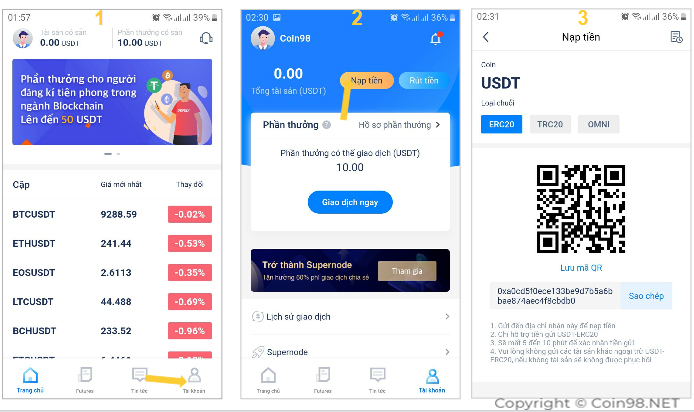 nạp vào defiex