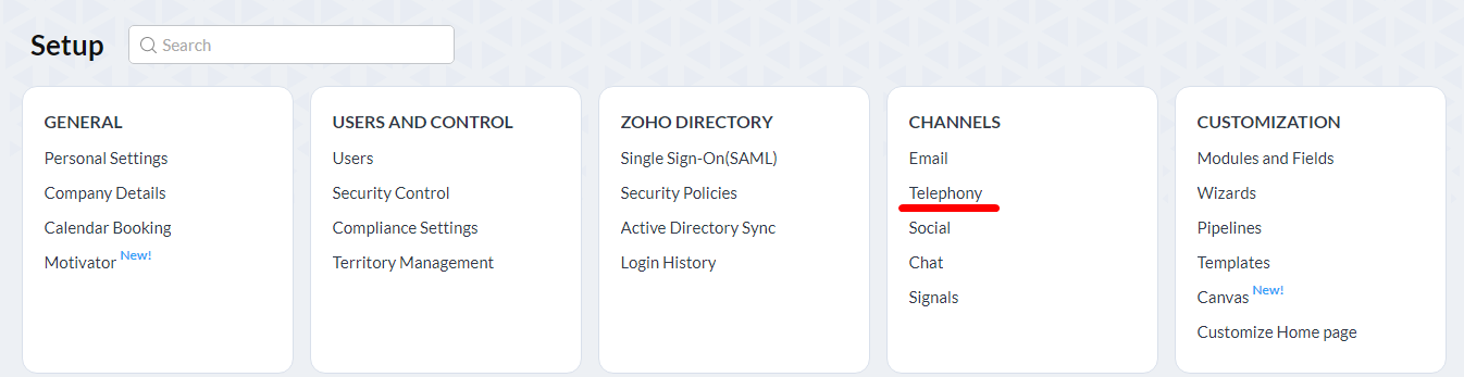 ZohoCRM Integration with IP telephony UniTalk