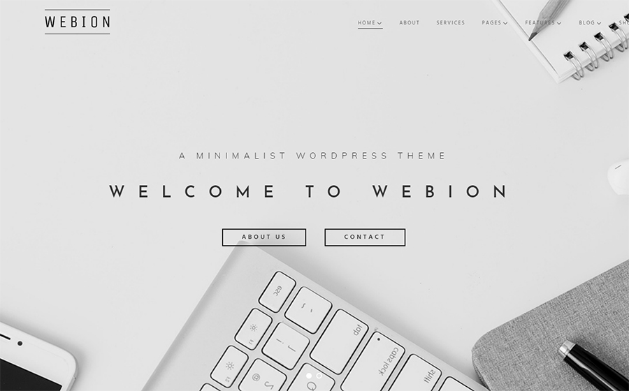 Tema WordPress Webion Minimal Universal Elementor