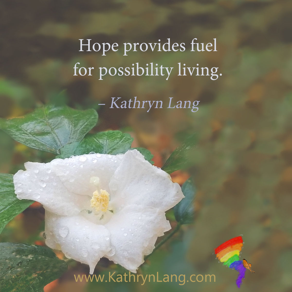 #QuoteoftheDay

Hope provides fuel for possibility living